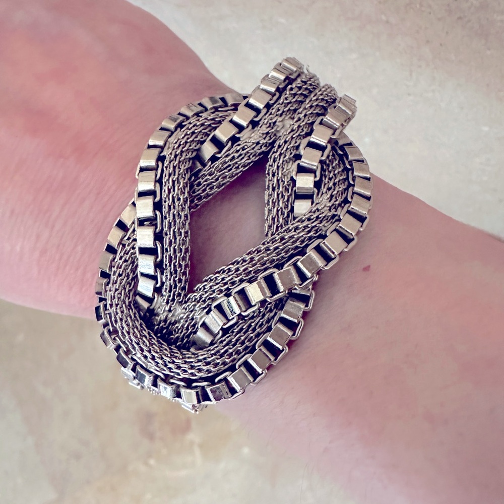 Anne Fontaine silver tone bracelet